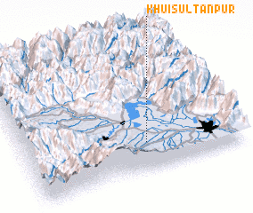 3d view of Khūi Sultānpur