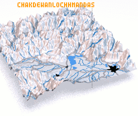 3d view of Chak Dewān Lochhmān Dās