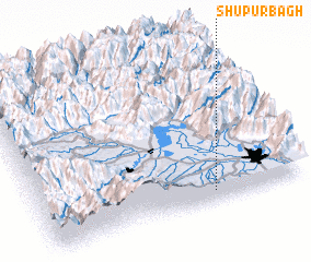 3d view of Shupūrbāgh