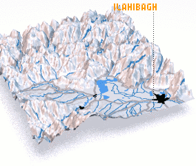 3d view of Ilāhībāgh