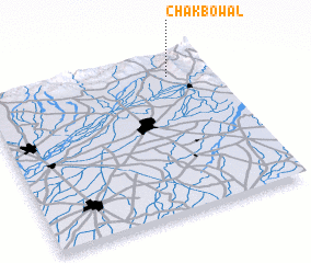 3d view of Chak Bowāl