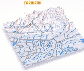 3d view of Farīdpur