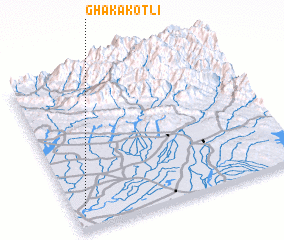 3d view of Ghāka Kotli