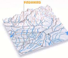 3d view of Pindi Khurd