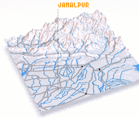 3d view of Jamālpur