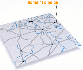 3d view of Mandhela Kalān