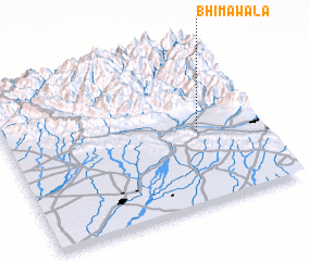 3d view of Bhimāwāla