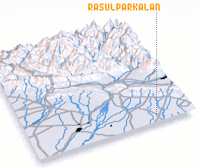 3d view of Rasūlpar Kalān