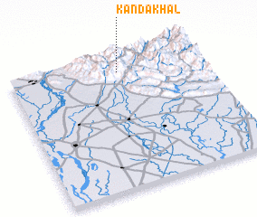 3d view of Kāndākhāl