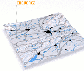 3d view of Chevenez