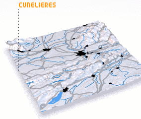 3d view of Cunelières