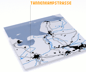 3d view of Tannenkampstraße