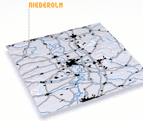 3d view of Nieder-Olm