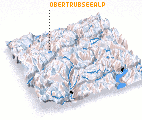 3d view of Ober Trübsee Alp