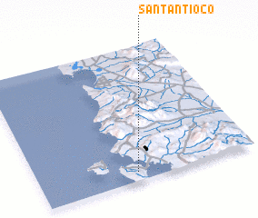 3d view of SantʼAntìoco