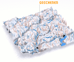 3d view of Göschenen