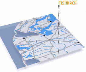 3d view of Fiskbæk