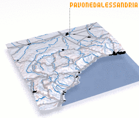 3d view of Pavone dʼAlessandria