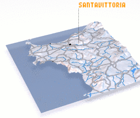 3d view of Santa Vittoria