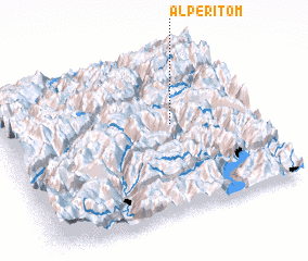 3d view of Alpe Ritóm