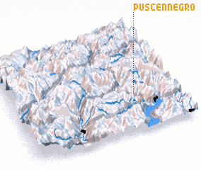 3d view of Püscen Negro