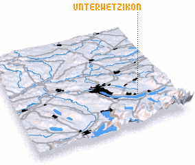 3d view of Unter-Wetzikon