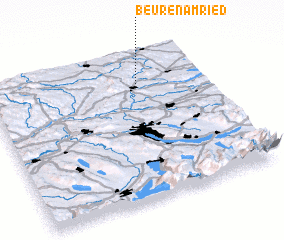 3d view of Beuren am Ried