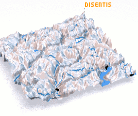 3d view of Disentis