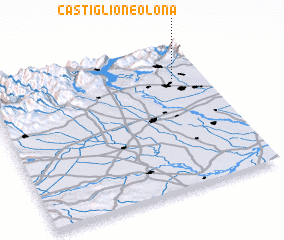 3d view of Castiglione Olona