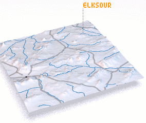 3d view of El Ksour