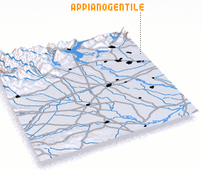 3d view of Appiano Gentile