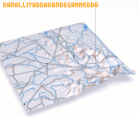 3d view of Karalliyadda Kandegammedda