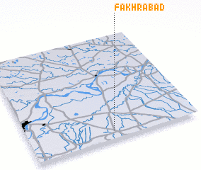 3d view of Fakhrābād