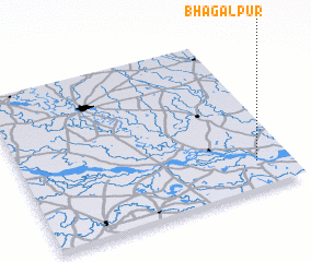 3d view of Bhāgalpur