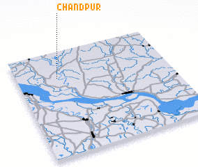 3d view of Chāndpur