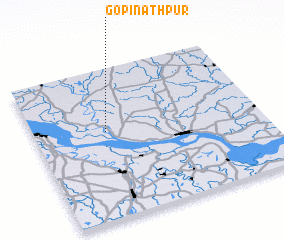 3d view of Gopīnāthpur