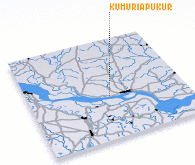 3d view of Kumuriāpukur