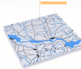 3d view of Chandannagar