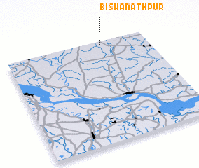 3d view of Biswanāthpur