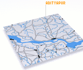 3d view of Ādityapur