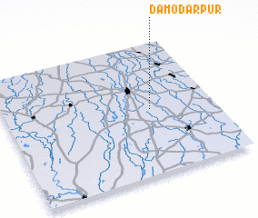 3d view of Dāmodarpur