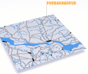 3d view of Purba Khānpur