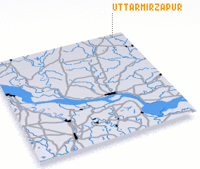 3d view of Uttar Mirzāpur