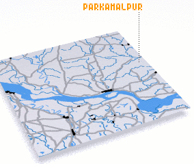 3d view of Pārkamalpur