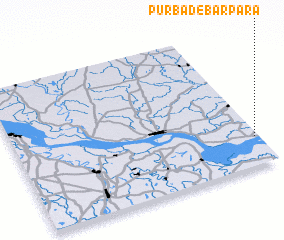 3d view of Purba Debarpāra