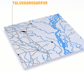 3d view of Tāluk Dāmodarpur