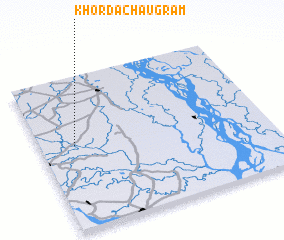 3d view of Khorda Chaugrām