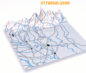 3d view of Uttar Dalgrām