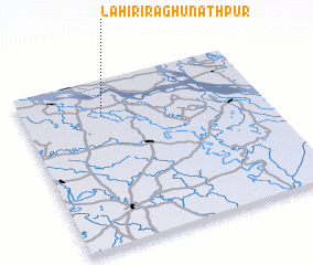 3d view of Lāhiri Raghunāthpur