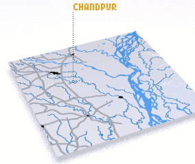 3d view of Chāndpur